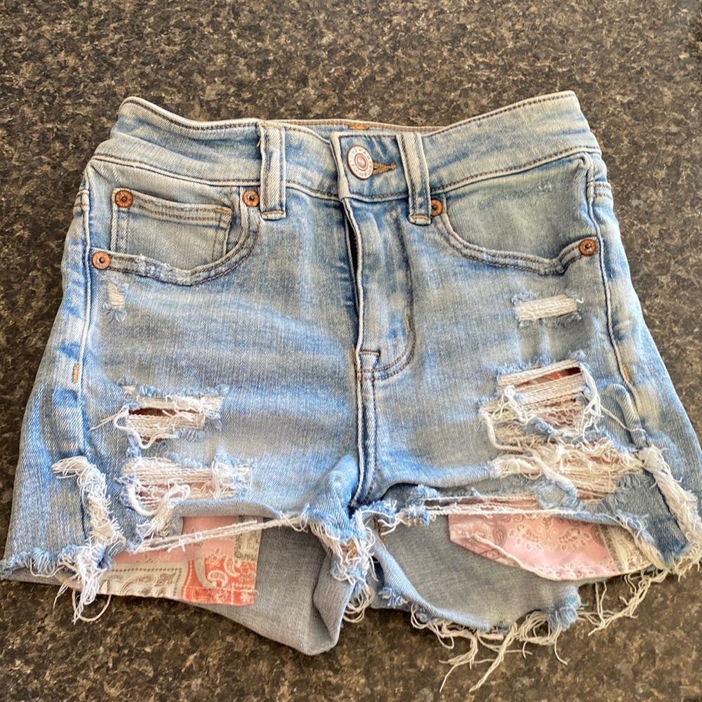 American eagle light wash Jean shorts